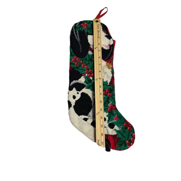 Dalmatian Needlepoint Christmas Stocking - Picture 4 of 8